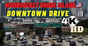 Driving Downtown Woonsocket Rhode Island USA 4k HD |woonsocket ri |2 stars hotel in woonsocket