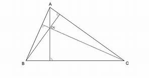 Ortocentro de un triángulo (alturas)