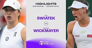 Iga Swiatek vs. Yanina Wickmayer | 2023 Warsaw Semifinal | WTA Match Highlights
