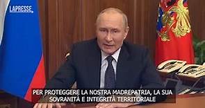 Il discorso di Putin alla nazione: «Serve una mobilitazione parziale»