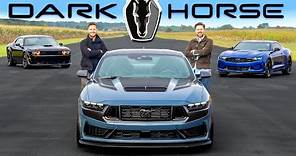 2024 Mustang Dark Horse // V8 DRAG RACE, Review & Lap Time