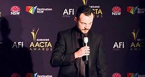 SNOWTOWN'S Daniel Henshall on receiving AACTA Award For BEST LEAD ACTOR | Inaugural AACTA Awards