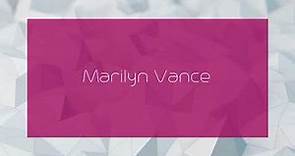 Marilyn Vance - appearance