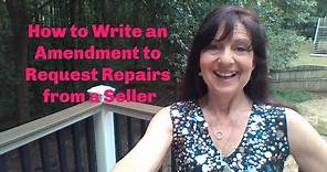 How to Write an Amendment to Request Repairs from a Seller