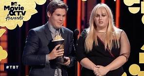 Rebel Wilson & Adam DeVine Accept Best Kiss Award for 'Pitch Perfect 2' | MTV Movie & TV Awards