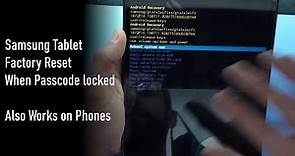Method 1: Samsung Tablet Factory Reset for forgotten password