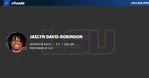 Jaelyn Davis Robinson FRESHMAN Defensive Back Southern Methodist