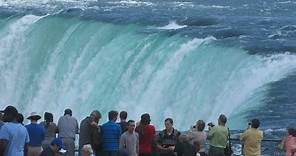 Niagara Falls Ontario Canada - View From Promenade & Hornblower Boat Cruise