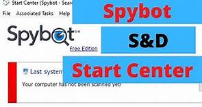 How to Use Spybot Search and Destroy Start Center (2.9, FREE, 2022)