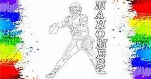 PATRICK MAHOMES American Football Coloring Page Markers COLORING HOBBY