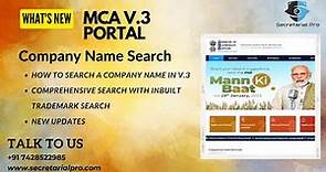 Company Name Availability Search | MCA V.3