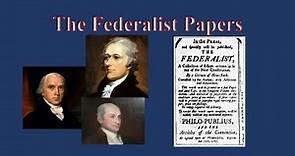 Origins of the US Constitution: The Federalist Papers
