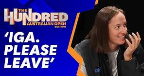 Iga Swiatek gets kicked off TV set! The Hundred: Australian Open edition | Wide World of Sports