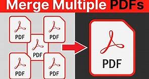 How To Combine PDFs Into One File For FREE - How To Merge Two Or More PDFs Into One Document