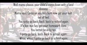 Grease 2 - Back To School Lyrics