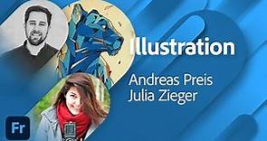 Illustration mit Andreas Preis und Julia Zieger | Adobe Live