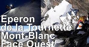 Eperon de la Tournette refuge Quintino Sella Face Ouest du Mont-Blanc montagne alpinisme Courmayeur