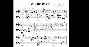 Autumn Leaves | Piano Solo (Free sheet music)