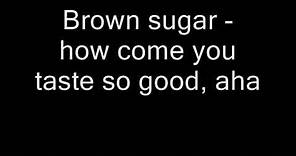 The Rolling Stones - Brown Sugar (Lyrics)