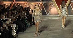 Kate Moss on the runway of Fashion for Relief Fashion Show in Cannes