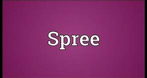 Spree Meaning