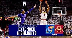 No. 7 Kansas at No. 23 Iowa State: College Basketball Extended Highlights I CBS Sports