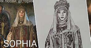 a sketch of Mariya Andreyeva as Sophia Palaiologina (by Kerrin Winona)