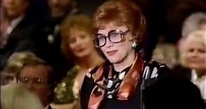 Eve Arden speaks at Tribute to Barbara Stanwyck 1987