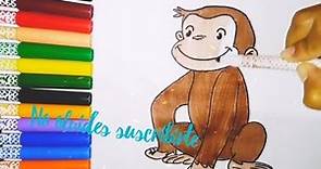 Dibujar y colorear a Jorge el curioso - How to draw curious george