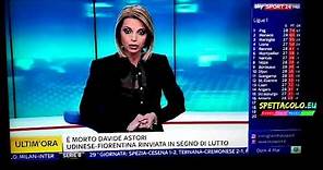 Morto Davide Astori, l'annuncio di Sky Sport 24