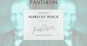 Albrecht Penck Biography - German geologist and geographer