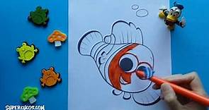 Coloring Page Disney Nemo For Kids | Colorear Buscando a Nemo