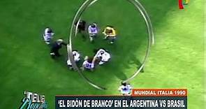 El "Bidón de Branco" en el Argentina vs. Brasil de Italia 90'