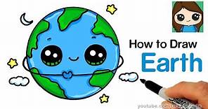 How to Draw Earth Easy and Cute