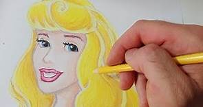 Cómo dibujar y colorear Princesa Aurora de la Bella Durmiente