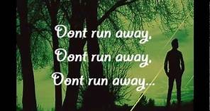 David Archuleta - Don't Run Away w/ lyrics on screen