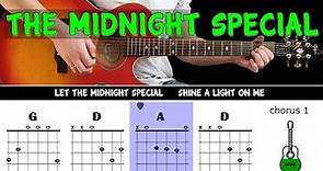 THE MIDNIGHT SPECIAL CCR - Guitar play along on acoustic guitar with easy chords & lyrics