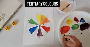colour wheel making ll primary , secondary and tertiary colours tutorial for beginners