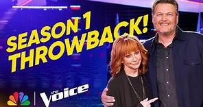 Blake and Reba React to Season 1 Footage | The Voice | NBC