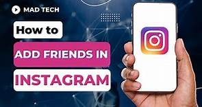 How to Add Facebook Friends in Instagram Account