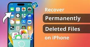 [4 Ways] How to Recover Permanently Deleted Files on iPhone with/without Backup 2023 | iOS 16/17