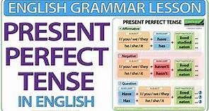 Present Perfect Tense in English - Learn Perfect Tense Sentence and Question Structure