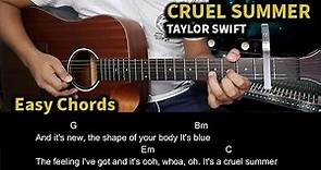 Cruel Summer - Taylor Swift | Guitar Tutorial | Guitar Chords