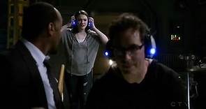 Violett Beane as Jesse Wells Jesse Quick on The Flash wears ear defenders