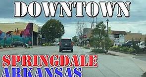 Springdale - Arkansas - 4K Downtown Drive