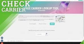 How to Check Carrier of Phone Number - Find out Mobile Network by Carrier Lookup