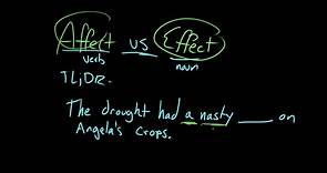 Affect and effect