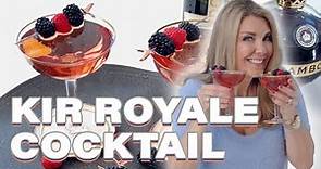 Kir Royale - A classic champagne cocktail!