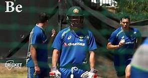 David Warner mic'd up in the nets