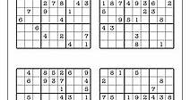 Free Printable Sudoku 4 Per Page Puzzles